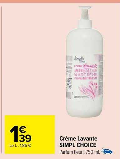 crème lavante simple choice