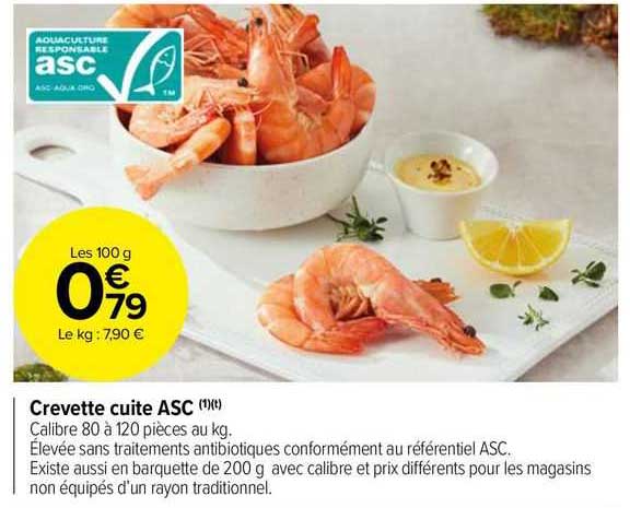 Crevette Cuite Asc