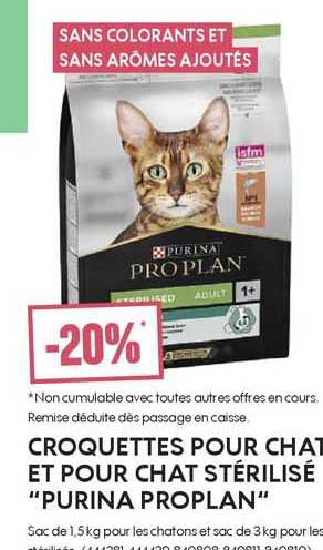 Croquettes Pour Chat Et Pour Chat Stérilisé "purina Proplan"