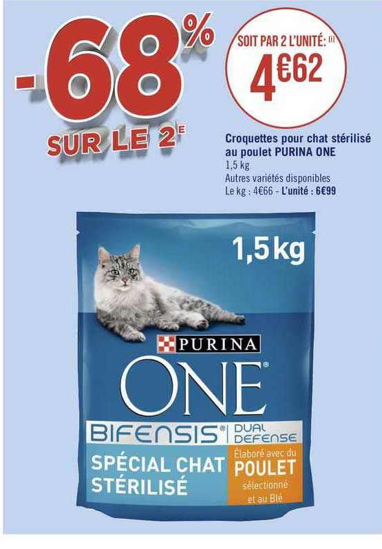 Croquettes Pour Chat Stérilisé Au Poulet Purina One