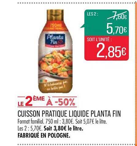 Cuisson Pratique Liquide Planta Fin