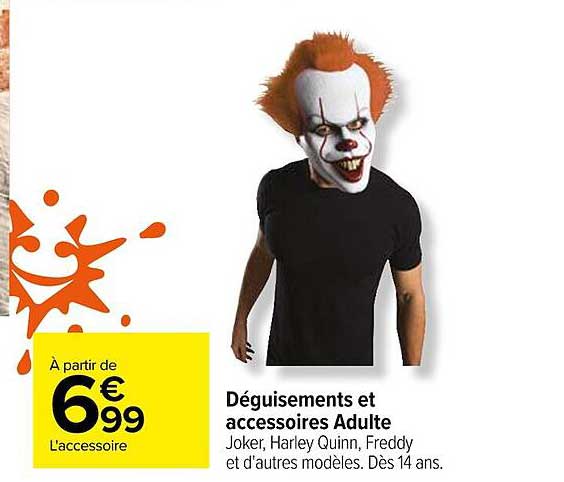 deguisements et accessoires adulte