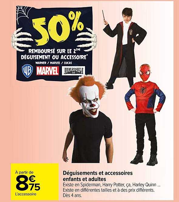 déguisements et accessoires enfants et adultes