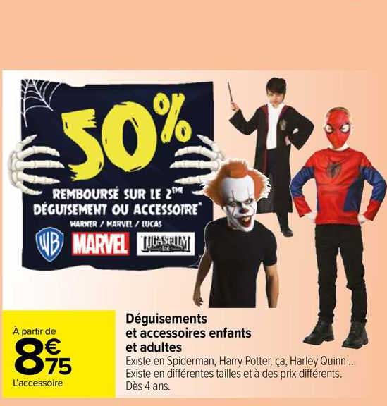 déguisements et accessoires enfants et adultes