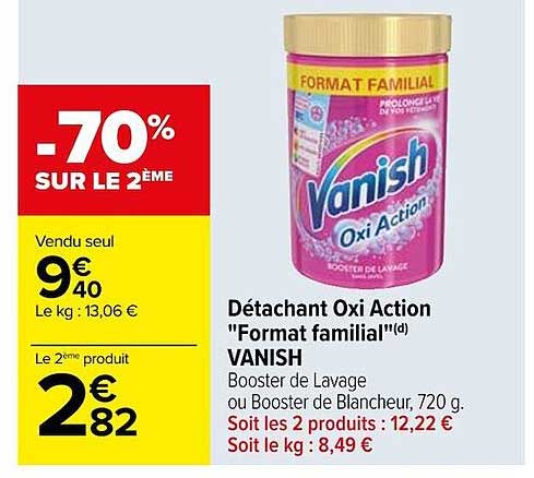 détachant oxi action "format familial" vanish