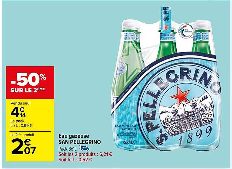 eau gazeuse san pellegrino