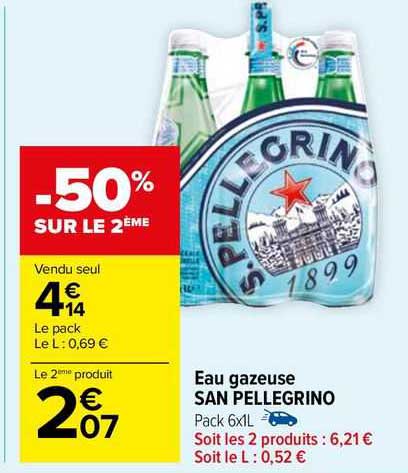 eau gazeuse san pellegrino