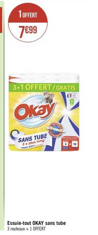 essuie-tout okay sans tube