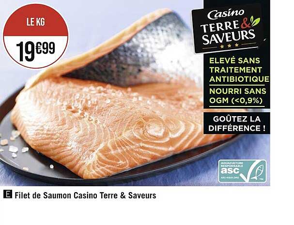 Filet De Saumon Casino Terre & Saveurs