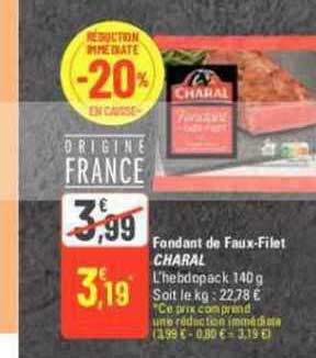 Fondant De Faux-filet Charal