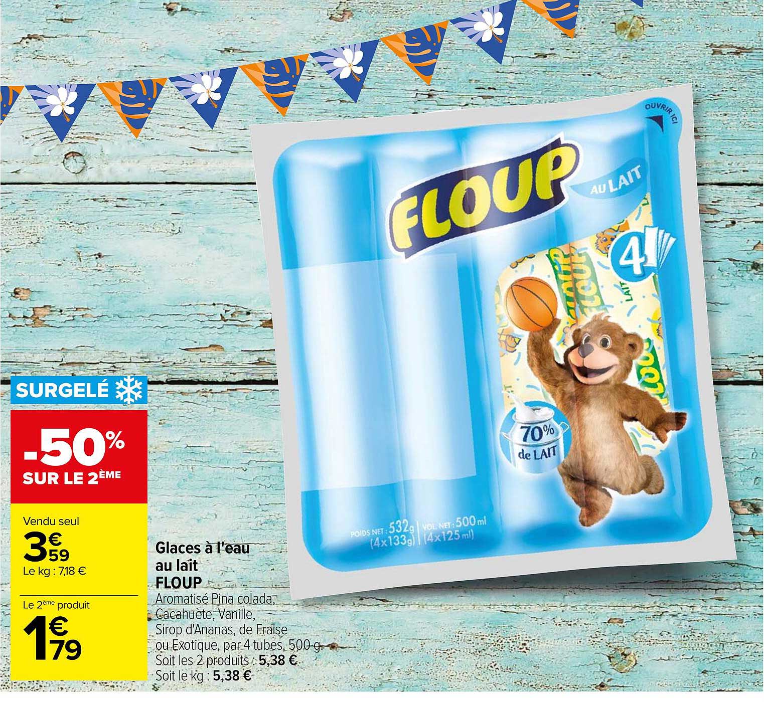 galces a l'eau au lait floup