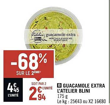 guacamole extra l'atelier blini
