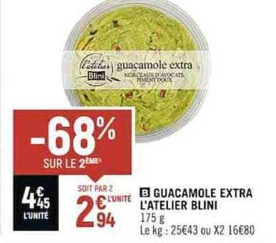 guacamole extra l'atelier blini