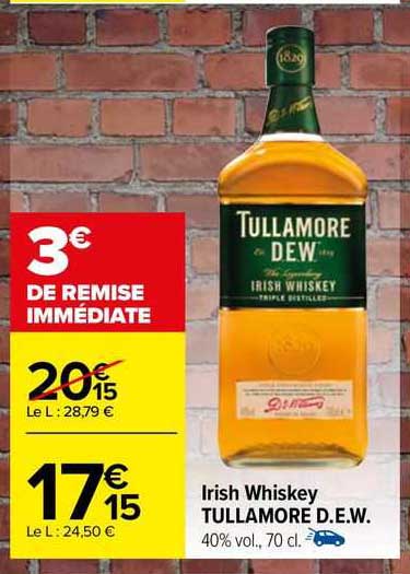 irish whiskey tullamore d.e.w