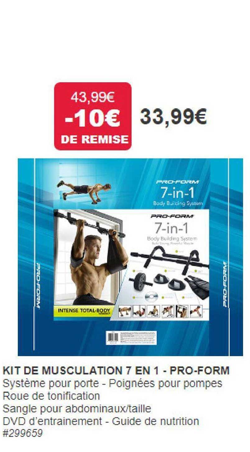 kit de musculation 7 en 1 - pro-form