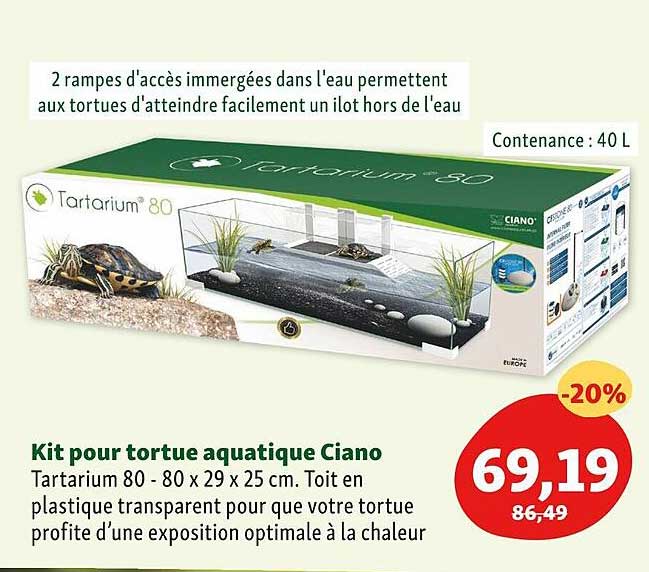 kit pour tortue aquatique ciano