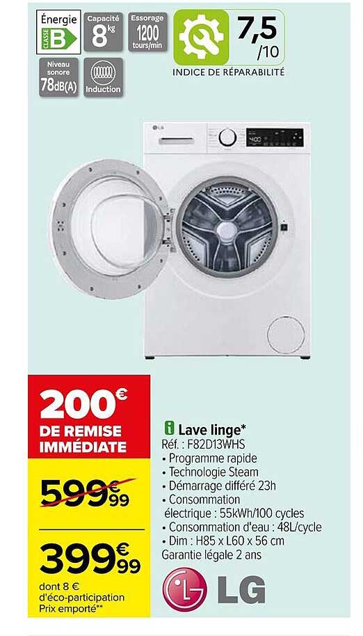 lave linge lg