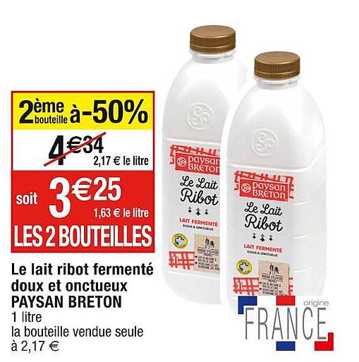 le lait ribot fermente  doux et ontueux paysan breton