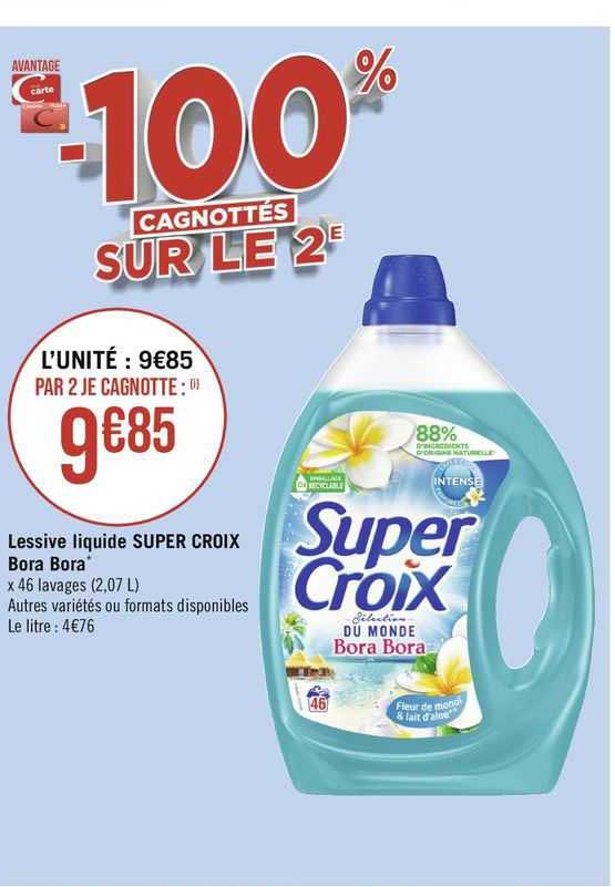 Lessive Liquide Super Croix Bora Bora