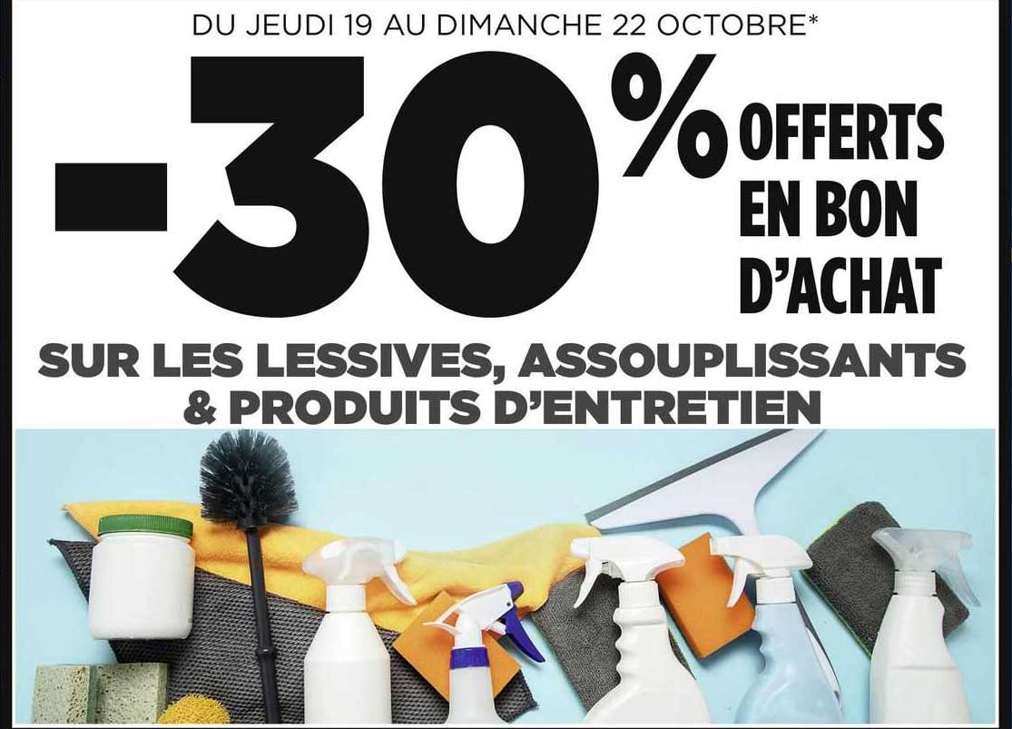 lessives, assouplissants & produits d'entretien