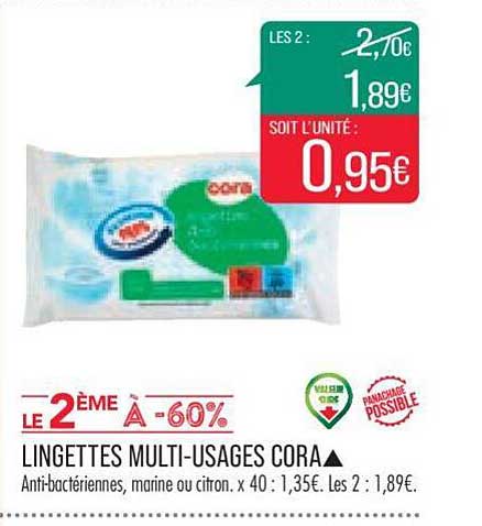 lingettes multi-usages cora