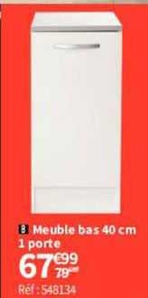 Meuble Bas 40 Cm 1 Porte