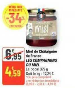 miel de châtaignier de france les compagnons du miel