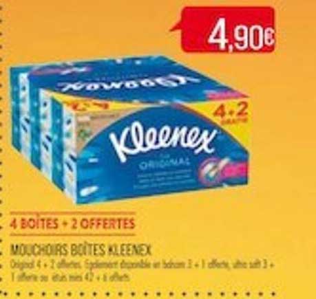 Mouchoirs Boîtes Kleenex