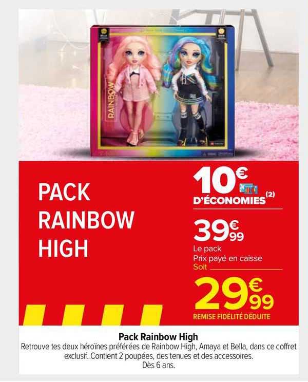 pack rainbow high