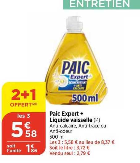 Paic Expert+ Liquide Vaisselle