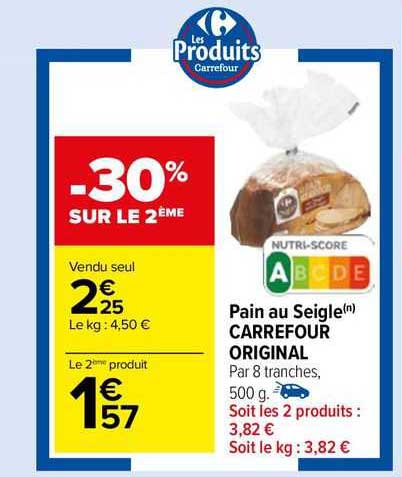 Pain Au Seigle Carrefour Original