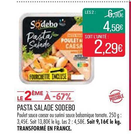 Pasta Salade Sodebo