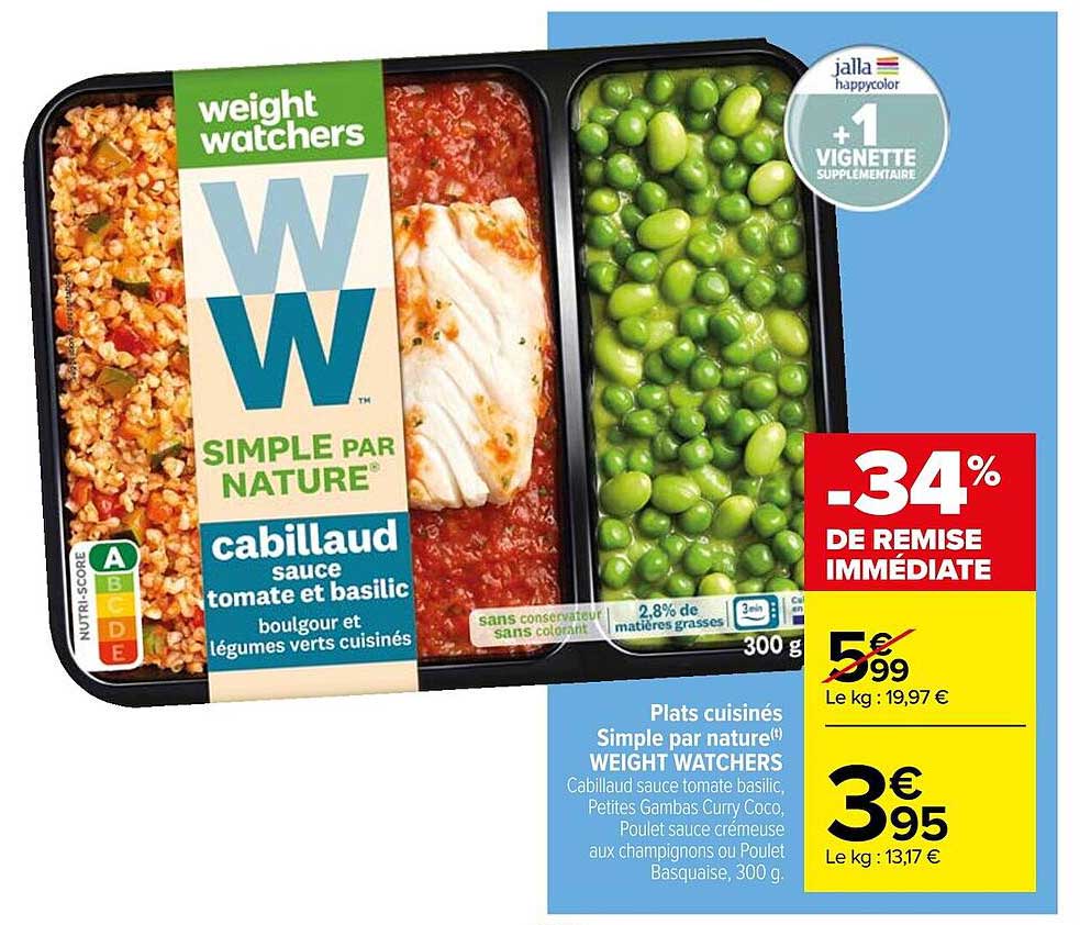 Plats Cuisinés Simple Par Nature Weight Watchers