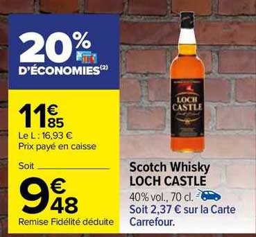 scotch whisky loch castle