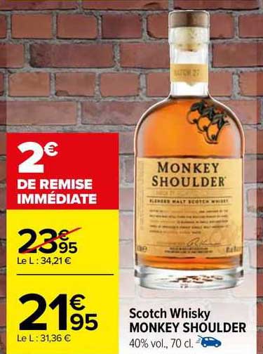 scotch whisky monkey shoulder