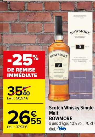 Scotch Whisky Single Malt Bowmore