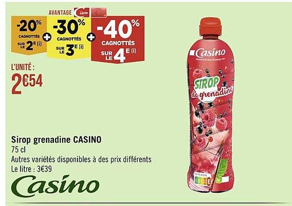 Sirop Grenadine Casino