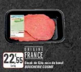 steak de gite noix de bœuf boucherie cosme