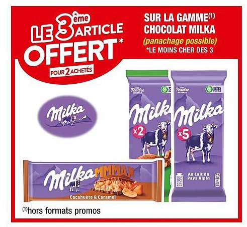 Sur La Gamme Chocolat  Milka