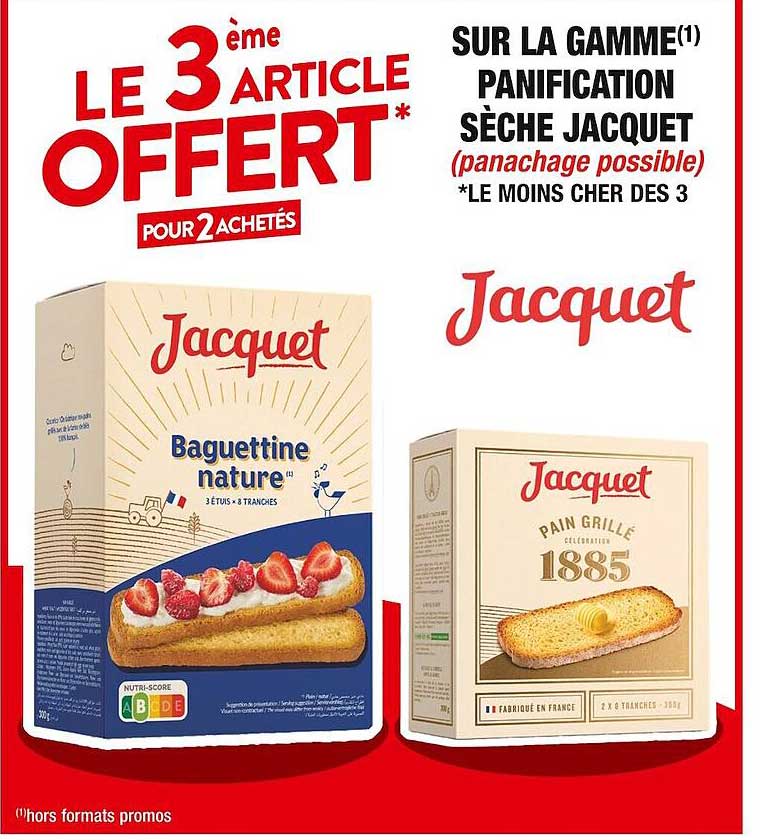 sur la gamme panification  seche jacquet