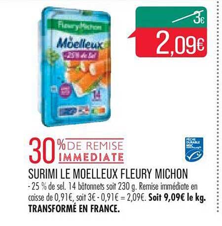 surimi le moelleux fleury michon