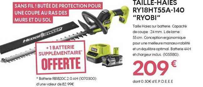 taille-haies ry18ht55a-140 "ryobi"