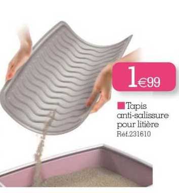 tapis anti-salissure pour litière