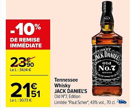 tennessee whisky jack daniel's