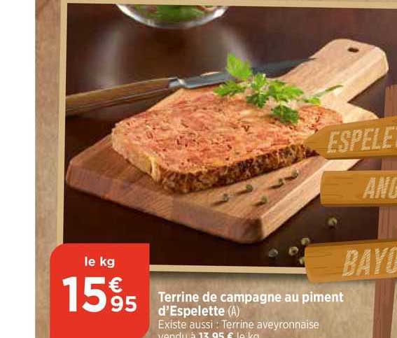 terrine de campagne au piment d'espelette