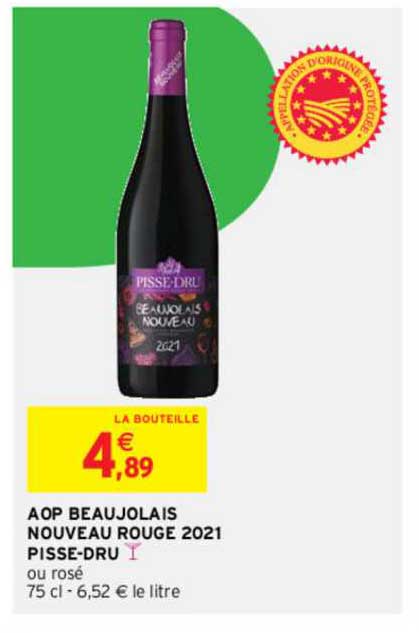 aop beaujolais nouveau rouge 2021 pisse-dru