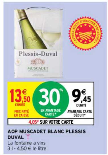 aop muscadet blanc plessis duval
