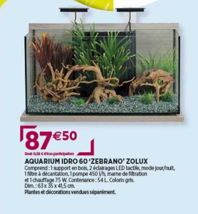 aquarium idro 60 "zebrano" zolux