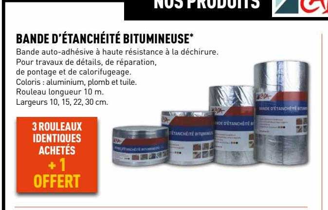 bande d'étanchéité bitumineuse