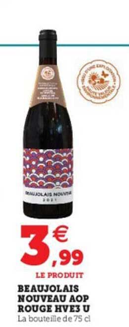 beaujolais nouveau aop rouge hve3 u